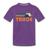 Tahoe, California Toddler T-Shirt - Retro Mountain Tahoe Toddler Tee - purple