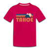 Tahoe, California Toddler T-Shirt - Retro Mountain Tahoe Toddler Tee - dark pink