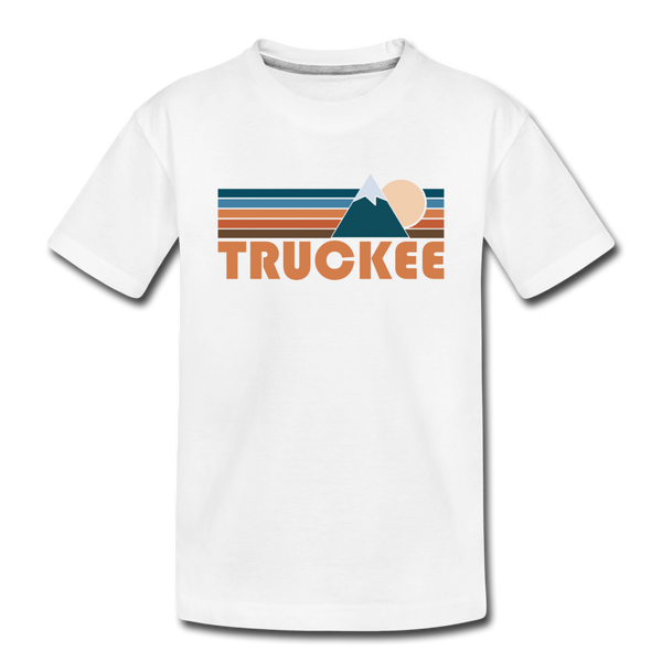 Truckee, California Toddler T-Shirt - Retro Mountain Truckee Toddler Tee - white