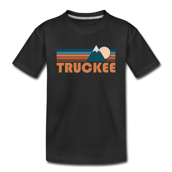 Truckee, California Toddler T-Shirt - Retro Mountain Truckee Toddler Tee - black
