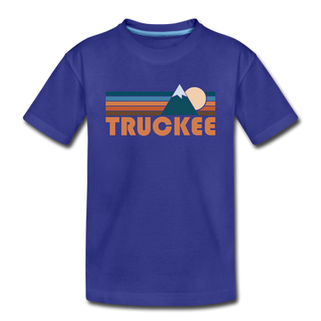 Truckee, California Toddler T-Shirt - Retro Mountain Truckee Toddler Tee - royal blue