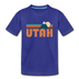 Utah Toddler T-Shirt - Retro Mountain Utah Toddler Tee - royal blue