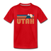 Utah Toddler T-Shirt - Retro Mountain Utah Toddler Tee - red