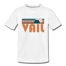 Vail, Colorado Toddler T-Shirt - Retro Mountain Vail Toddler Tee - white