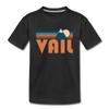 Vail, Colorado Toddler T-Shirt - Retro Mountain Vail Toddler Tee - black