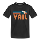 Vail, Colorado Toddler T-Shirt - Retro Mountain Vail Toddler Tee - black
