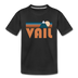 Vail, Colorado Toddler T-Shirt - Retro Mountain Vail Toddler Tee - black
