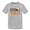 Vail, Colorado Toddler T-Shirt - Retro Mountain Vail Toddler Tee - heather gray