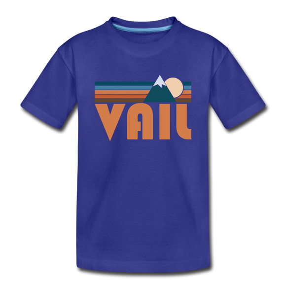 Vail, Colorado Toddler T-Shirt - Retro Mountain Vail Toddler Tee - royal blue