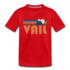 Vail, Colorado Toddler T-Shirt - Retro Mountain Vail Toddler Tee - red