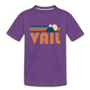 Vail, Colorado Toddler T-Shirt - Retro Mountain Vail Toddler Tee - purple