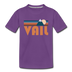 Vail, Colorado Toddler T-Shirt - Retro Mountain Vail Toddler Tee - purple