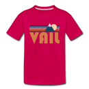 Vail, Colorado Toddler T-Shirt - Retro Mountain Vail Toddler Tee - dark pink
