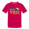 Vail, Colorado Toddler T-Shirt - Retro Mountain Vail Toddler Tee - dark pink
