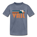 Vail, Colorado Toddler T-Shirt - Retro Mountain Vail Toddler Tee - heather blue