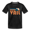 Vail, Colorado Toddler T-Shirt - Retro Mountain Vail Toddler Tee - charcoal gray