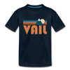 Vail, Colorado Toddler T-Shirt - Retro Mountain Vail Toddler Tee - deep navy
