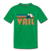Vail, Colorado Toddler T-Shirt - Retro Mountain Vail Toddler Tee - kelly green