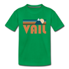 Vail, Colorado Toddler T-Shirt - Retro Mountain Vail Toddler Tee - kelly green