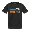 Whistler, Canada Toddler T-Shirt - Retro Mountain Whistler Toddler Tee - black