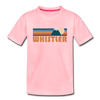 Whistler, Canada Toddler T-Shirt - Retro Mountain Whistler Toddler Tee - pink