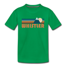 Whistler, Canada Toddler T-Shirt - Retro Mountain Whistler Toddler Tee - kelly green