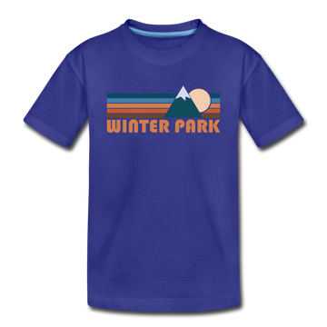 Winter Park, Colorado Toddler T-Shirt - Retro Mountain Winter Park Toddler Tee - royal blue