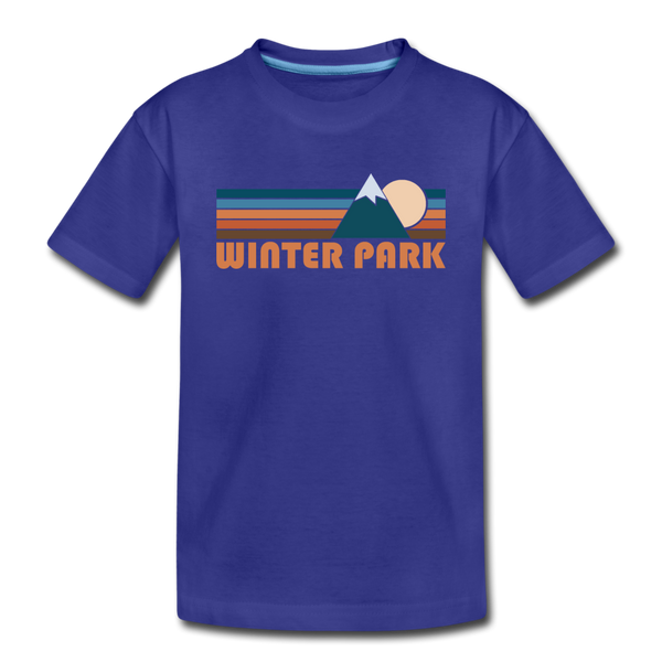 Winter Park, Colorado Toddler T-Shirt - Retro Mountain Winter Park Toddler Tee - royal blue