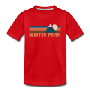 Winter Park, Colorado Toddler T-Shirt - Retro Mountain Winter Park Toddler Tee - red