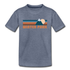 Winter Park, Colorado Toddler T-Shirt - Retro Mountain Winter Park Toddler Tee - heather blue