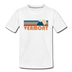 Vermont Toddler T-Shirt - Retro Mountain Vermont Toddler Tee - white