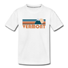 Vermont Toddler T-Shirt - Retro Mountain Vermont Toddler Tee - white