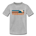 Vermont Toddler T-Shirt - Retro Mountain Vermont Toddler Tee - heather gray