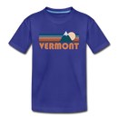 Vermont Toddler T-Shirt - Retro Mountain Vermont Toddler Tee - royal blue
