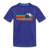 Vermont Toddler T-Shirt - Retro Mountain Vermont Toddler Tee - royal blue