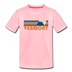 Vermont Toddler T-Shirt - Retro Mountain Vermont Toddler Tee - pink