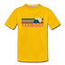 Vermont Toddler T-Shirt - Retro Mountain Vermont Toddler Tee - sun yellow