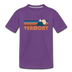 Vermont Toddler T-Shirt - Retro Mountain Vermont Toddler Tee - purple