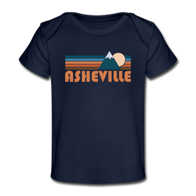 Asheville, North Carolina Baby T-Shirt - Organic Retro Mountain Asheville Infant T-Shirt