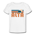 Alta, Utah Baby T-Shirt - Organic Retro Mountain Alta Infant T-Shirt - white