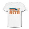 Alta, Utah Baby T-Shirt - Organic Retro Mountain Alta Infant T-Shirt - white