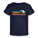 Beaver Creek, Colorado Baby T-Shirt - Organic Retro Mountain Beaver Creek Infant T-Shirt - dark navy