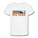 Big Bear, California Baby T-Shirt - Organic Retro Mountain Big Bear Infant T-Shirt - white