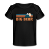 Big Bear, California Baby T-Shirt - Organic Retro Mountain Big Bear Infant T-Shirt - black