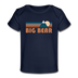 Big Bear, California Baby T-Shirt - Organic Retro Mountain Big Bear Infant T-Shirt - dark navy