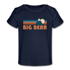 Big Bear, California Baby T-Shirt - Organic Retro Mountain Big Bear Infant T-Shirt - dark navy