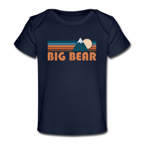 Big Bear, California Baby T-Shirt - Organic Retro Mountain Big Bear Infant T-Shirt