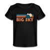 Big Sky, Montana Baby T-Shirt - Organic Retro Mountain Big Sky Infant T-Shirt