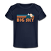 Big Sky, Montana Baby T-Shirt - Organic Retro Mountain Big Sky Infant T-Shirt - dark navy
