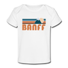 Banff, Canada Baby T-Shirt - Organic Retro Mountain Banff Infant T-Shirt - white